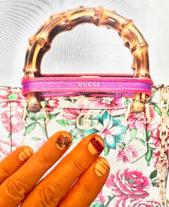 Expressing Luxury on Your Nails: Gucci Bag Inspired Nail Art