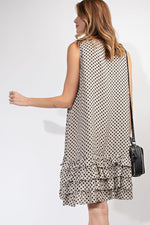 Polka Dot Ruffle Tank Dress