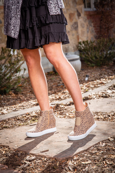 Leopard Wedge Bootie The Paris Stop