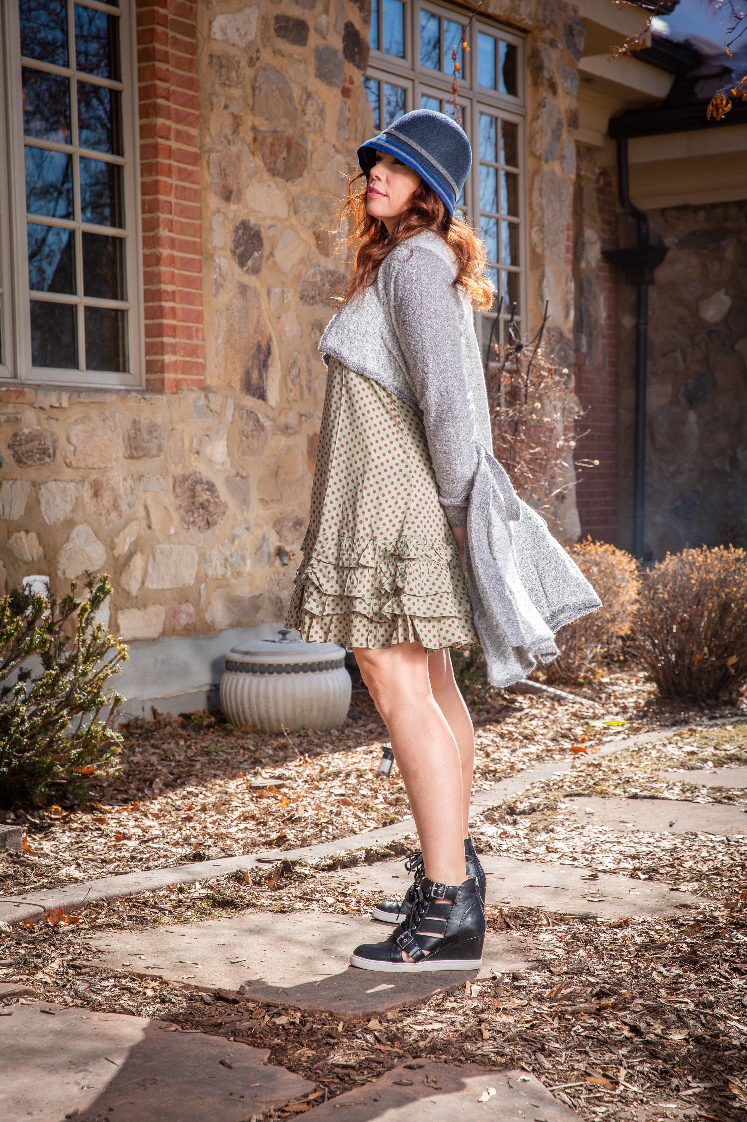 Polka dot tank dress cheap